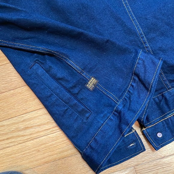 Men’s G-Star Raw denim button down slim denim jacket - Picture 7 of 11